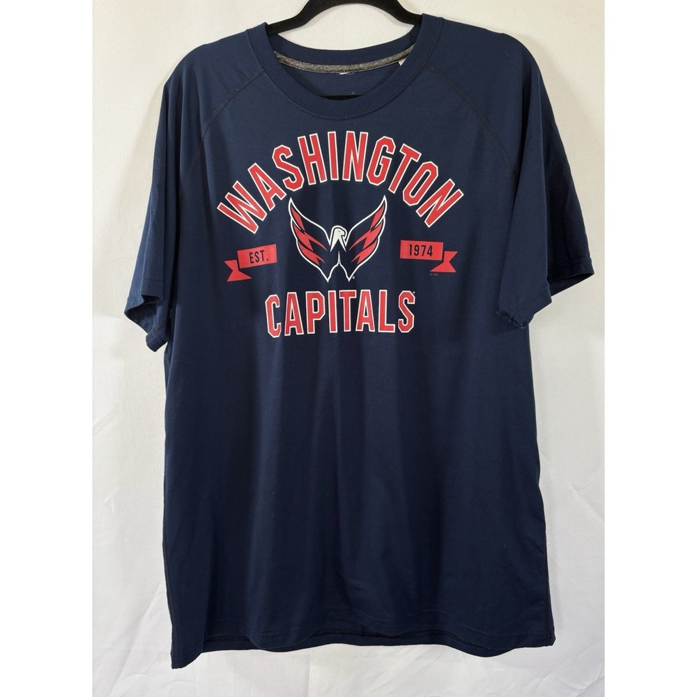 adidas t-shirt size xl washington capitals pullover short sleeves